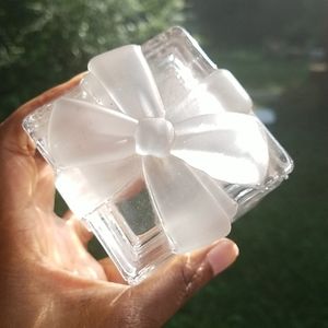 Tiffany Crystal Glass Jewelry Box